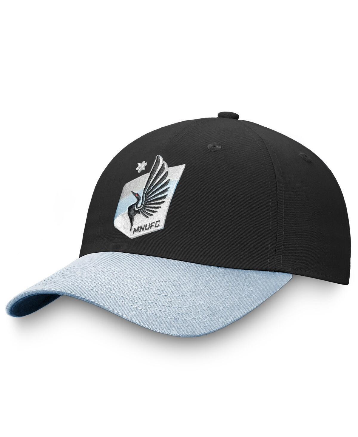 Womens Fanatics Branded Black/Light Blue Minnesota United FC Iconic Adjustable Hat Product Image