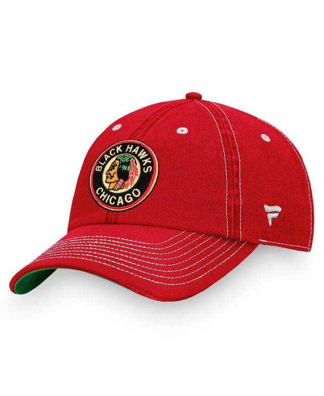 Mens Red Chicago Blackhawks Vintage-Look Sport Resort Adjustable Hat Product Image