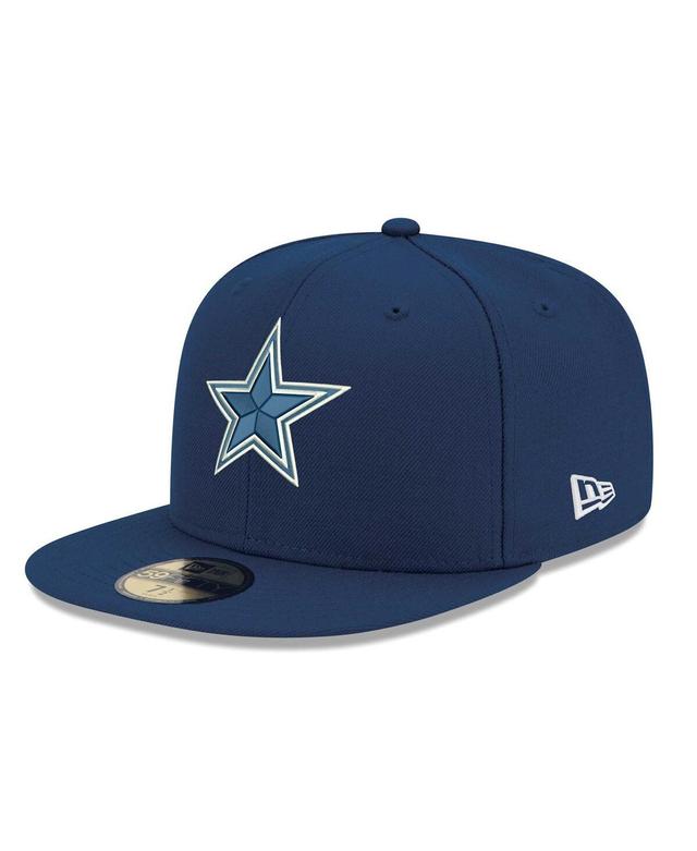 Mens New Era Navy Dallas Cowboys Logo 59FIFTY Fitted Hat Product Image