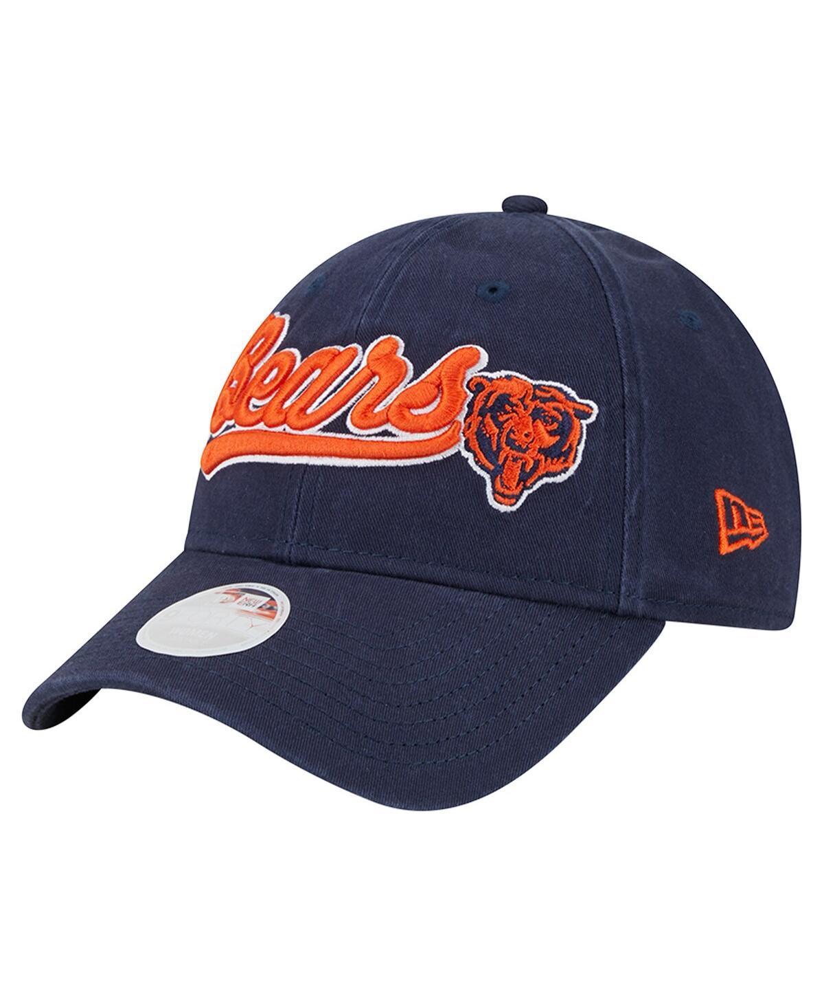 Womens New Era Navy Chicago Bears Cheer 9FORTY Adjustable Hat Product Image