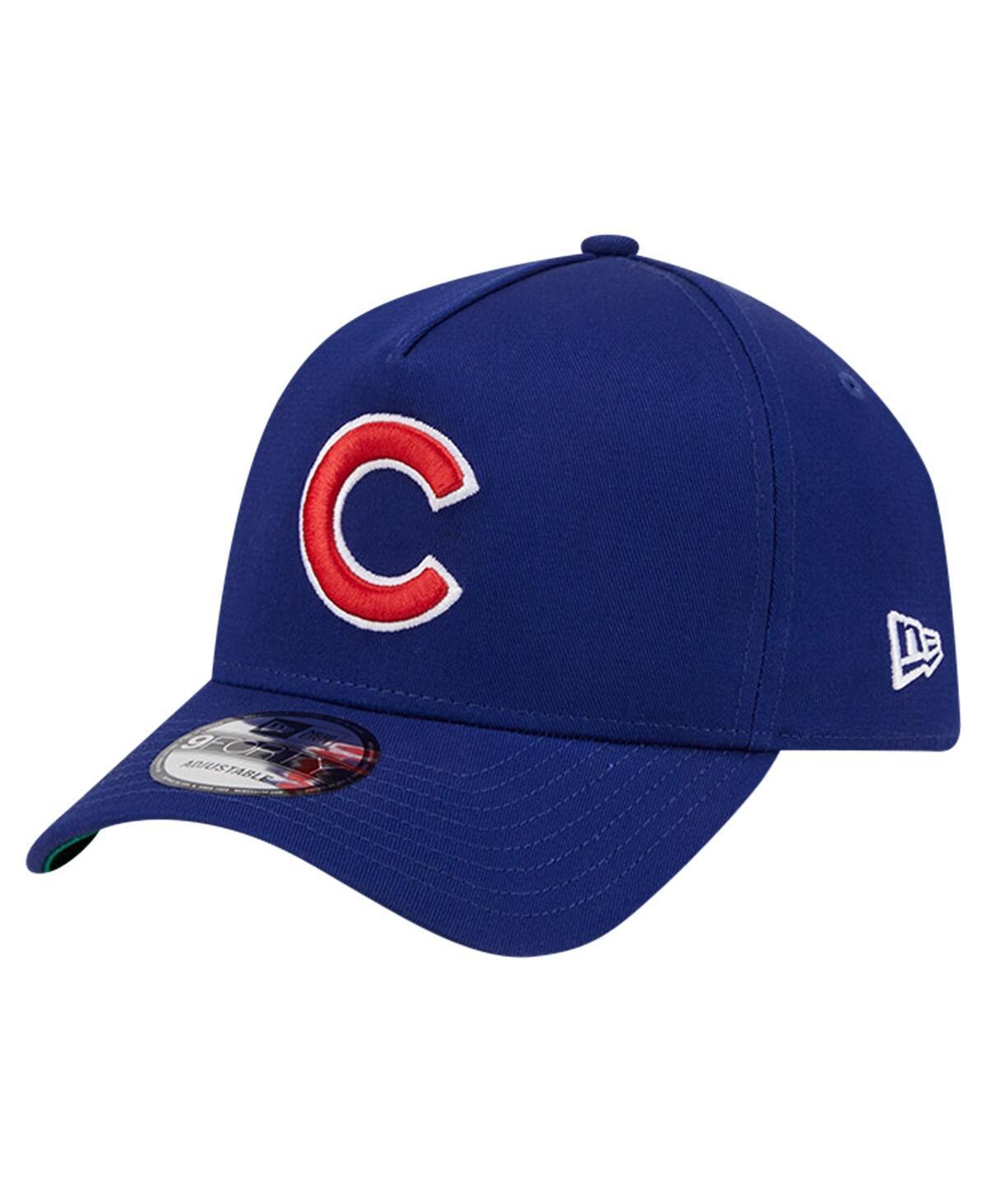 Mens New Era Royal Chicago Cubs Team Color A-Frame 9FORTY Adjustable Hat Product Image