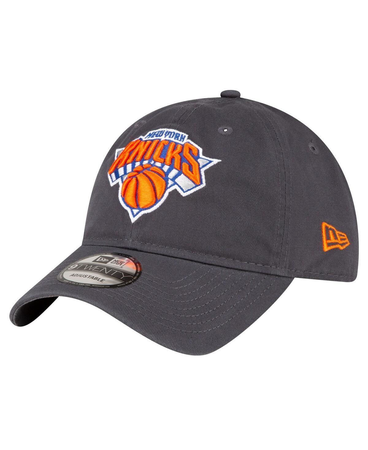 Mens New Era Charcoal New York Knicks Team 2.0 9TWENTY Adjustable Hat Product Image