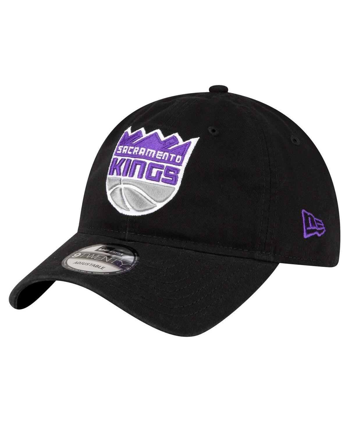 Mens New Era Black Sacramento Kings Team 2.0 9TWENTY Adjustable Hat Product Image