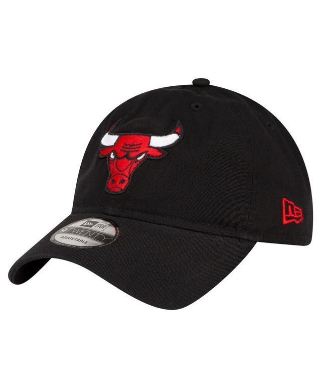 Mens New Era Black Chicago Bulls Team 2.0 9TWENTY Adjustable Hat Product Image