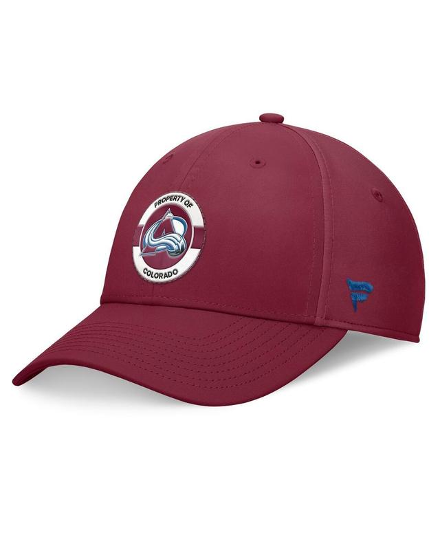 Mens Fanatics Burgundy Colorado Avalanche Authentic Pro Training Camp Flex Hat Product Image