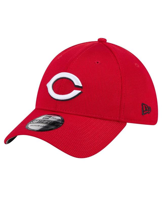 Mens New Era Red Cincinnati Reds Active Pivot 39THIRTY Flex Hat Product Image