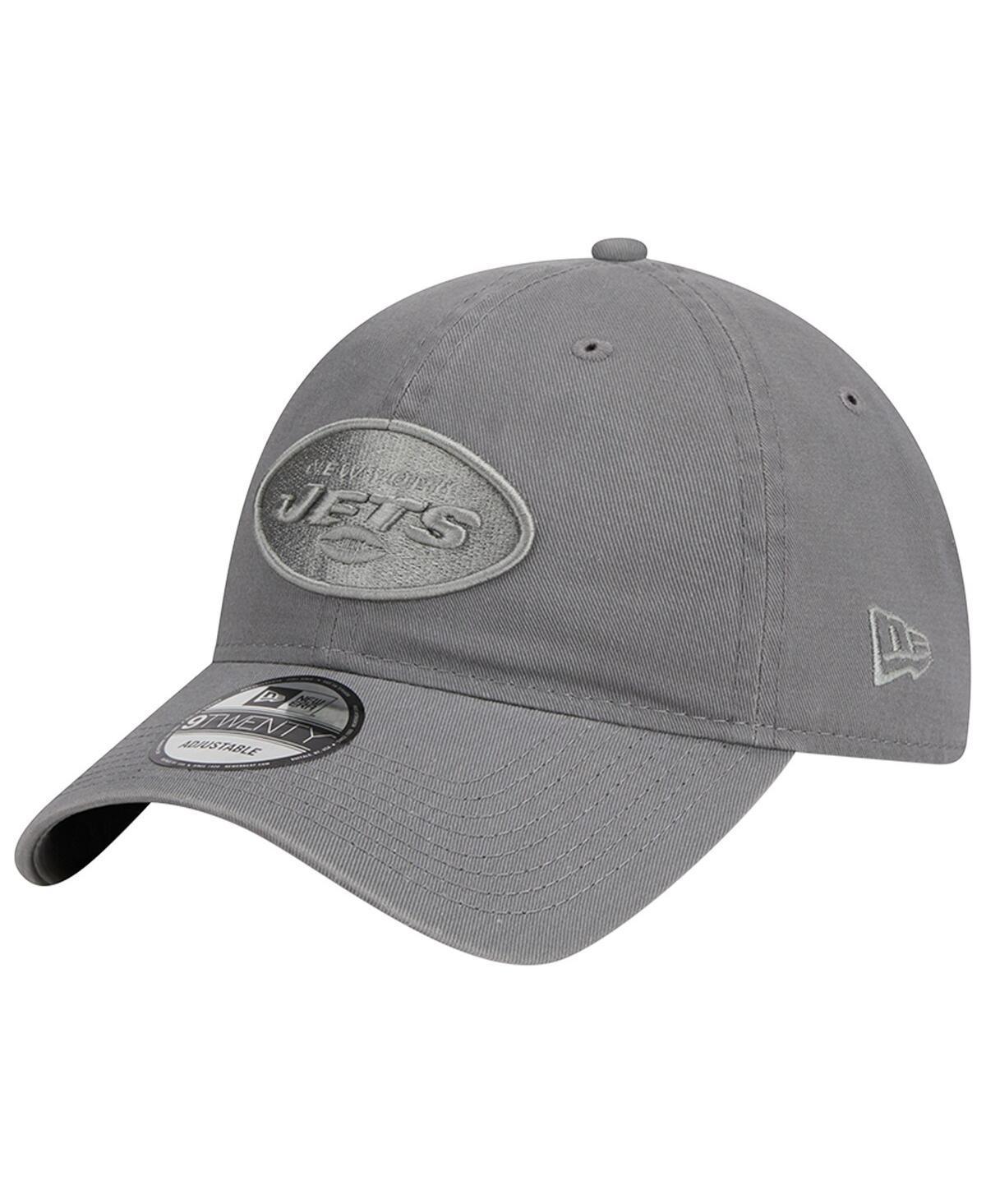 Mens New Era Gray New York Jets Color Pack 9TWENTY Adjustable Hat Product Image