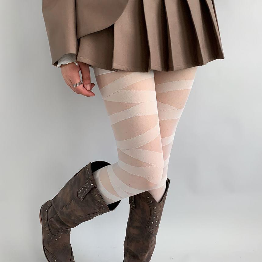 Patterned Sheer Tights Product Image