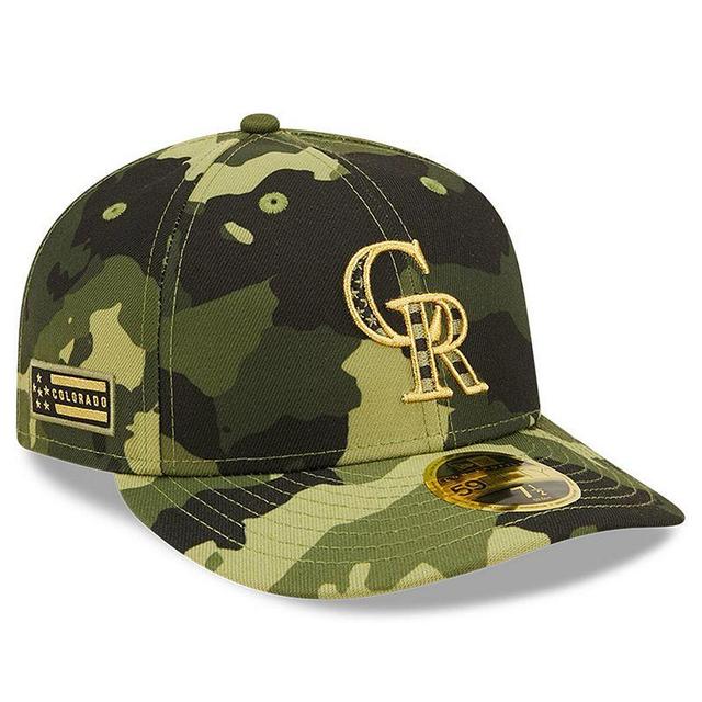 Mens New Era Camo Colorado Rockies 2022 Armed Forces Day On-Field Low Profile 59FIFTY Product Image