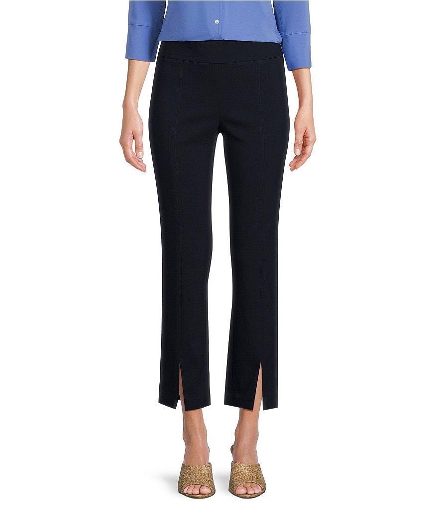 J.McLaughlin Jaydan Amelia Cloth Straight Leg Split Front Hem Pull-On Ankle Pants Product Image