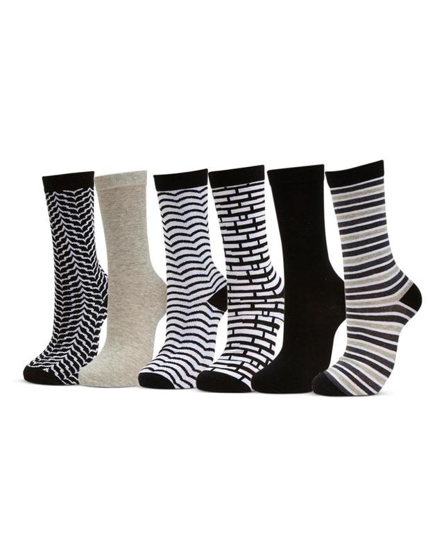 Womens Dress Crew Socks 6 Pack Product Image