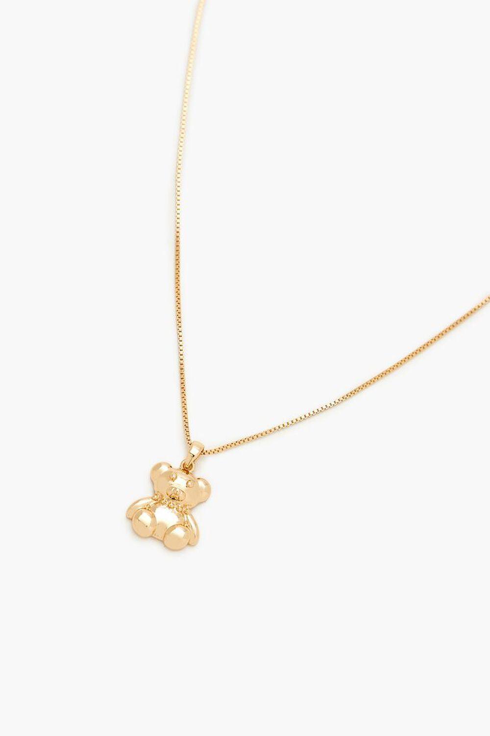 Teddy Bear Pendant Necklace | Forever 21 Product Image