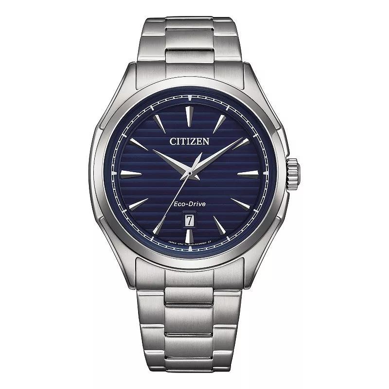 Citizen Mens Eco-Drive Classic Stainless Steel Bracelet Watch - AW1750-85L Blue Silver Product Image