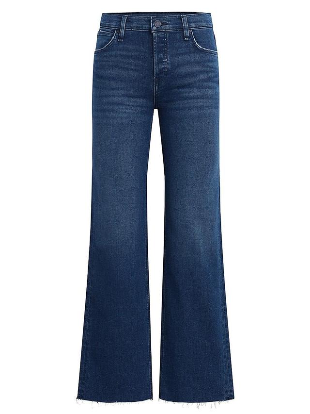 Womens Petite Rosie High-Rise Wide-Leg Jeans Product Image