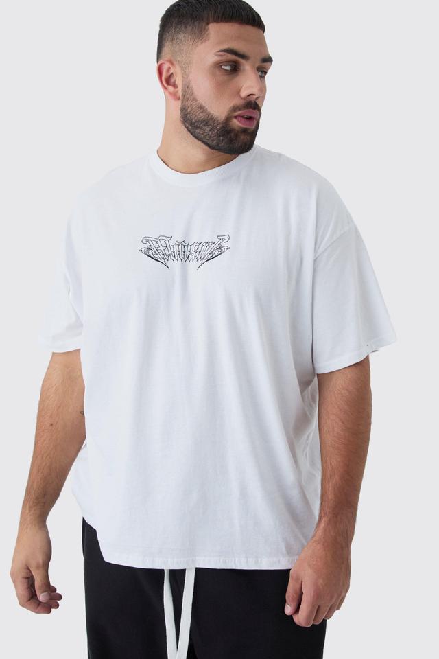 Plus Oversized Rennaisance Print T-Shirt | boohooMAN USA Product Image