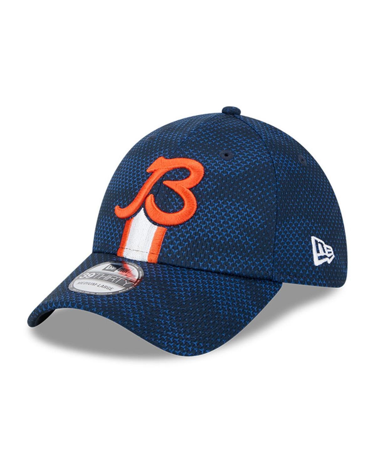 New Era Mens Navy Chicago Bears 2024 Sideline Secondary Logo 39THIRTY Flex Hat Product Image