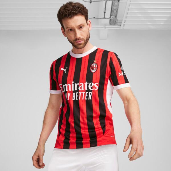 PUMA AC Milan 24/25 Men's Replica Home Soccer Jersey in For All Time Red/Black Product Image