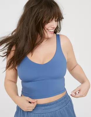 OFFLINE By Aerie Real Me Low Key Longline Sports Bra Product Image