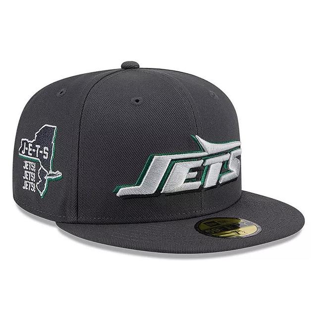 Mens New Era Graphite New York Jets Official 2024 NFL Draft On Stage 59FIFTY Fitted Hat Product Image