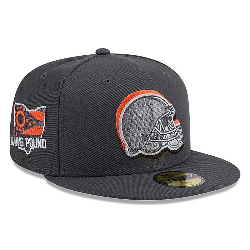 Mens New Era Graphite Cleveland Browns Official 2024 NFL Draft On Stage 59FIFTY Fitted Hat Product Image