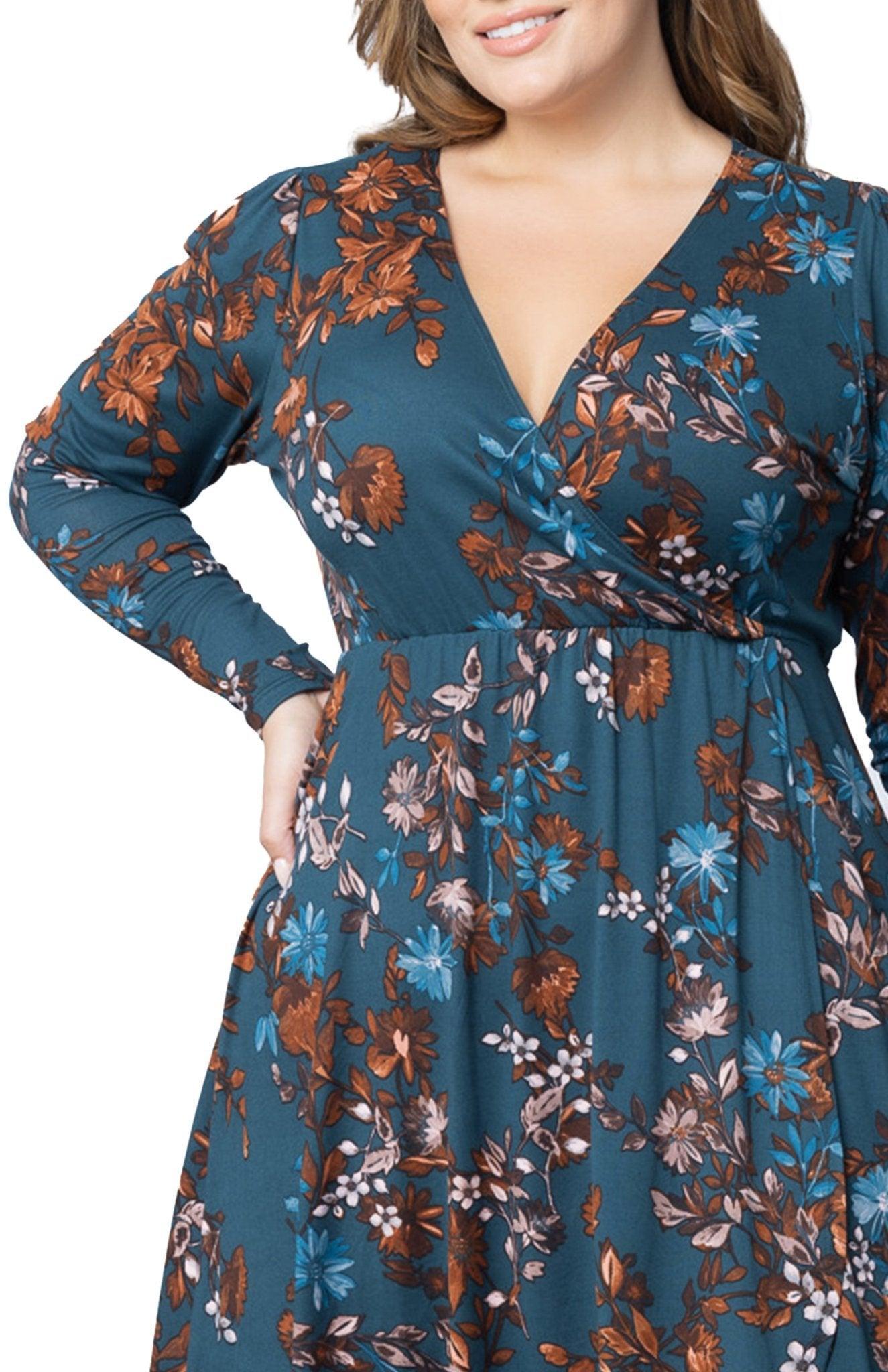 Aster Faux Wrap Dress - Plus Product Image