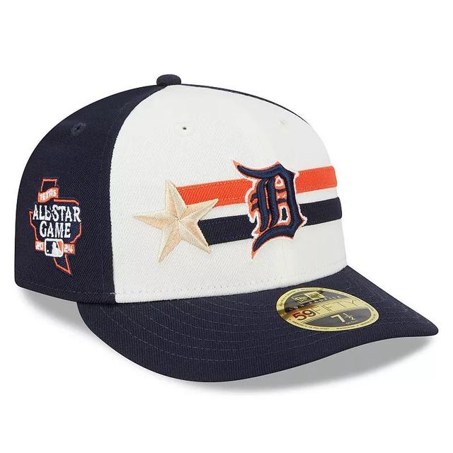 Mens New Era Cream/Navy Detroit Tigers 2024 MLB All-Star Game Workout Low Profile 59FIFTY Fitted Hat Product Image