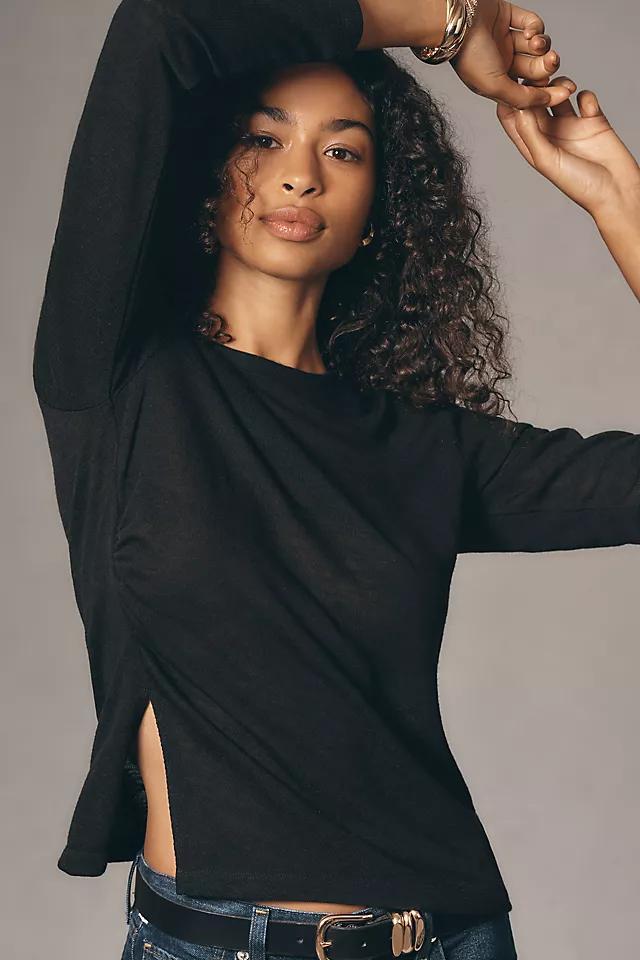 Sanctuary Long-Sleeve Side-Slit Tee Product Image