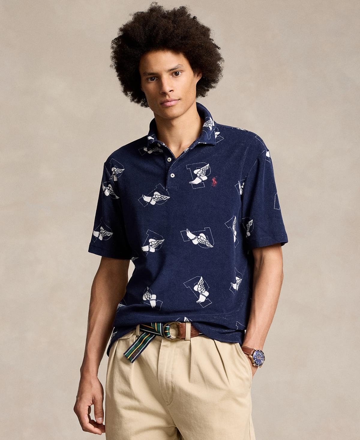 Polo Ralph Lauren Mens Classic-Fit P-Wing Terry Polo Shirt Product Image