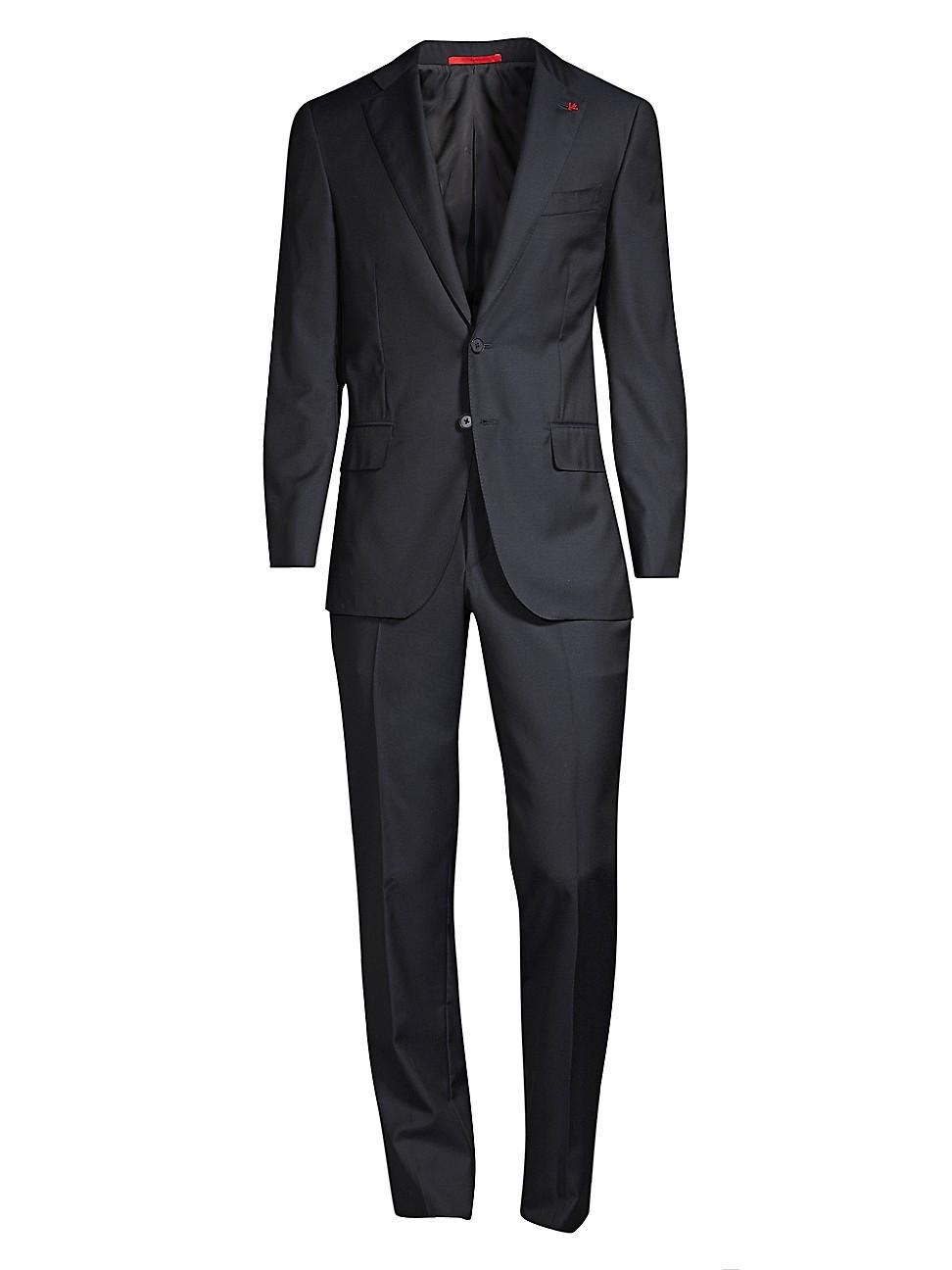 Mens New Sanita Basic Wool Two-Button Suit Product Image