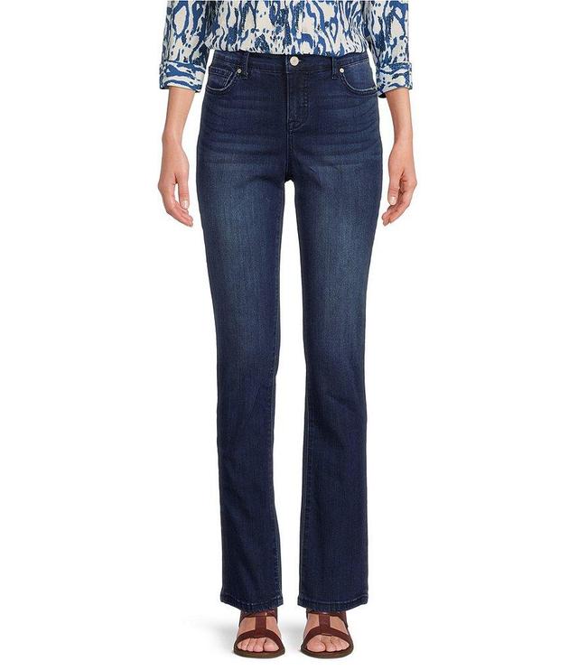 Code Bleu Chelsea Straight Leg High Rise Stretch Denim Jeans Product Image