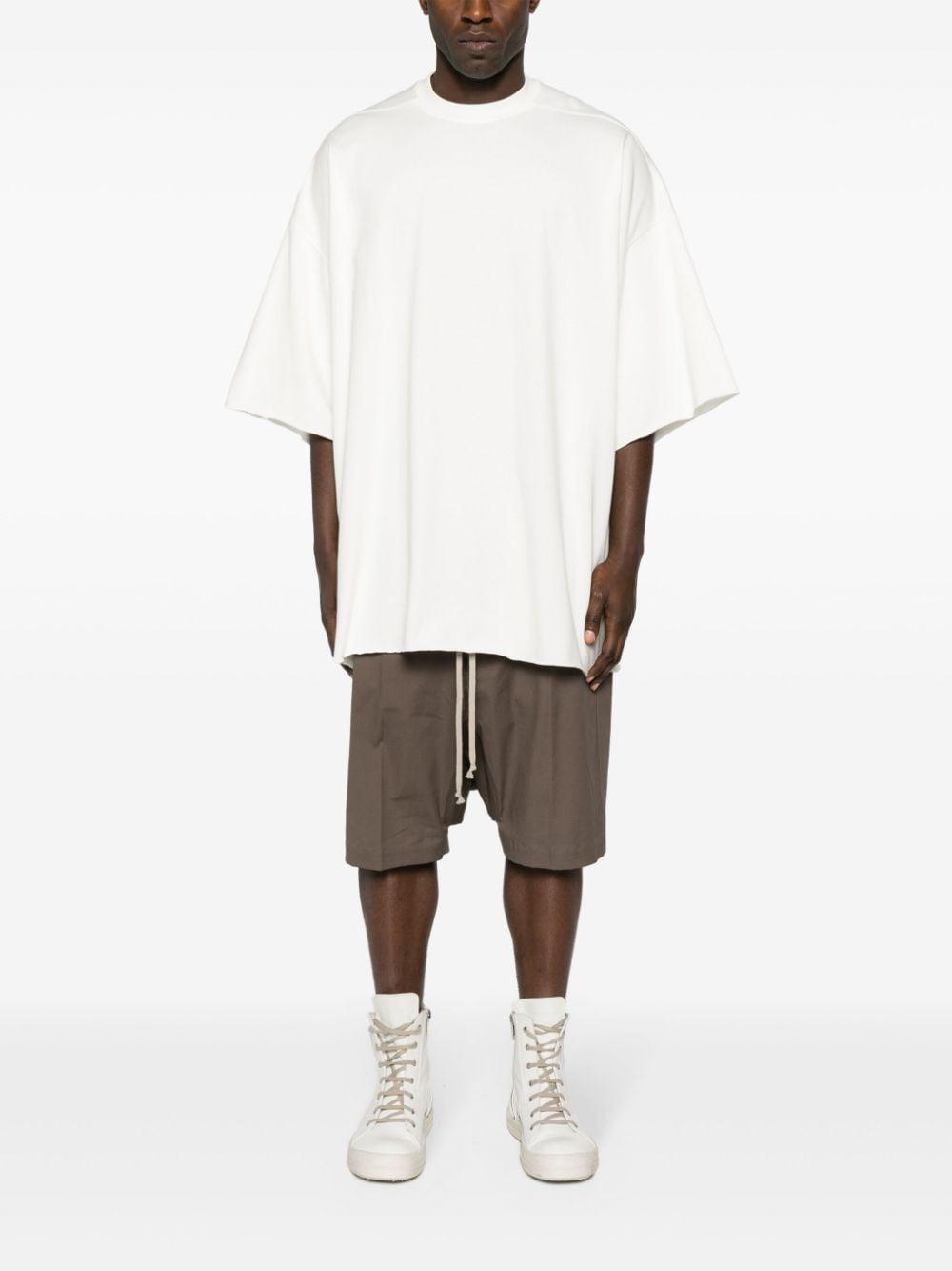 RICK OWENS Gray Tommy T-shirt In White Product Image