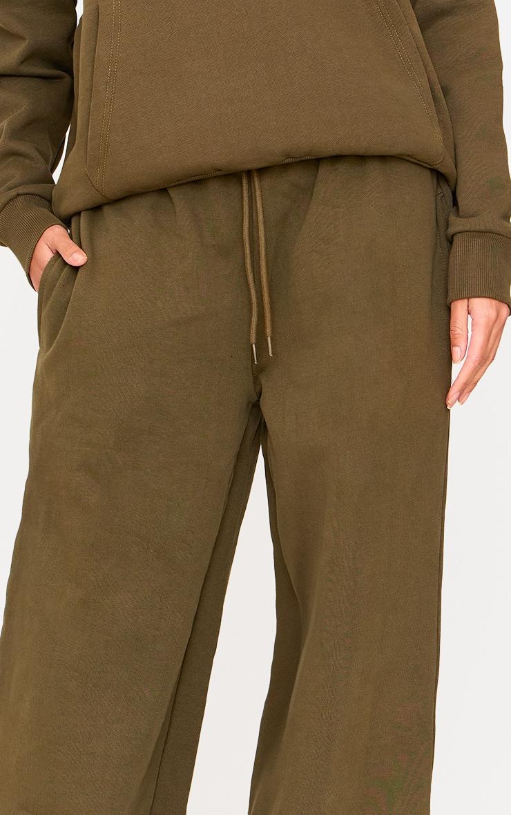 Olive Premium Thin Waistband Straight Leg Sweatpants product image