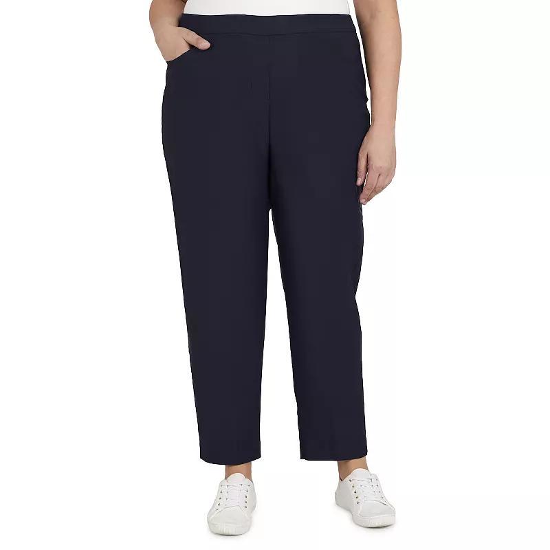 Plus Size Alfred Dunner Allure Pull On Ankle Pants, Womens Product Image