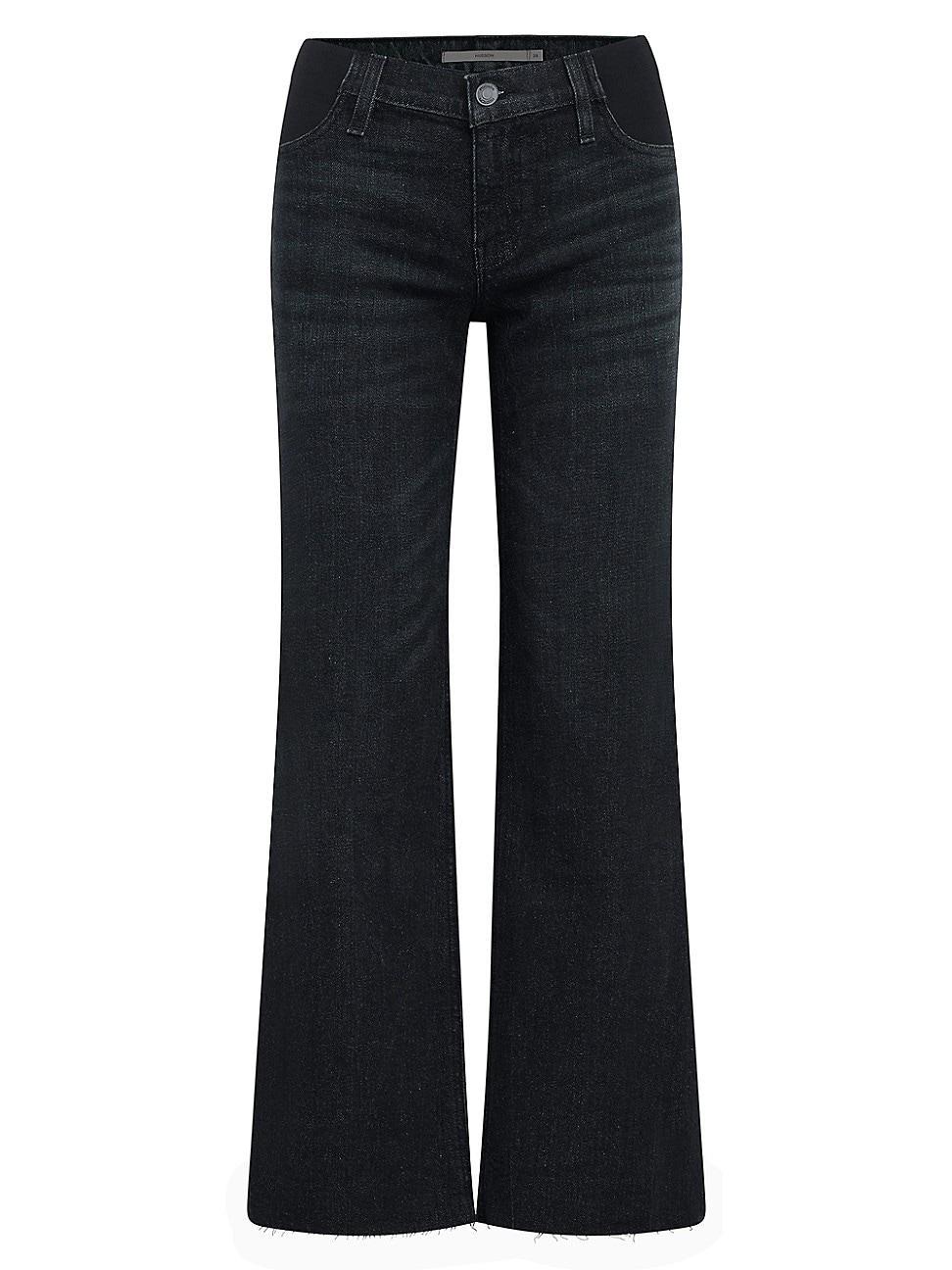 Womens Maternity Rosie Wide-Leg Ankle Jeans Product Image