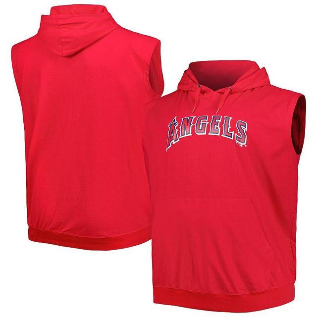 Mens Los Angeles Angels Jersey Pullover Muscle Hoodie Product Image