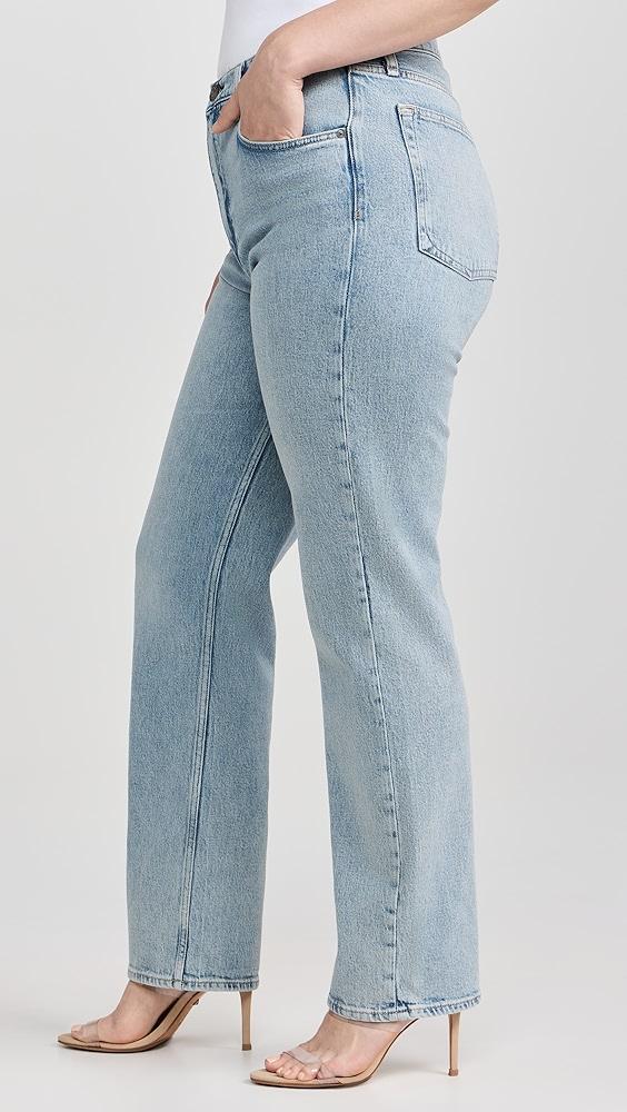 rag & bone Harlow Mid Rise Full Length Straight Jeans | Shopbop Product Image