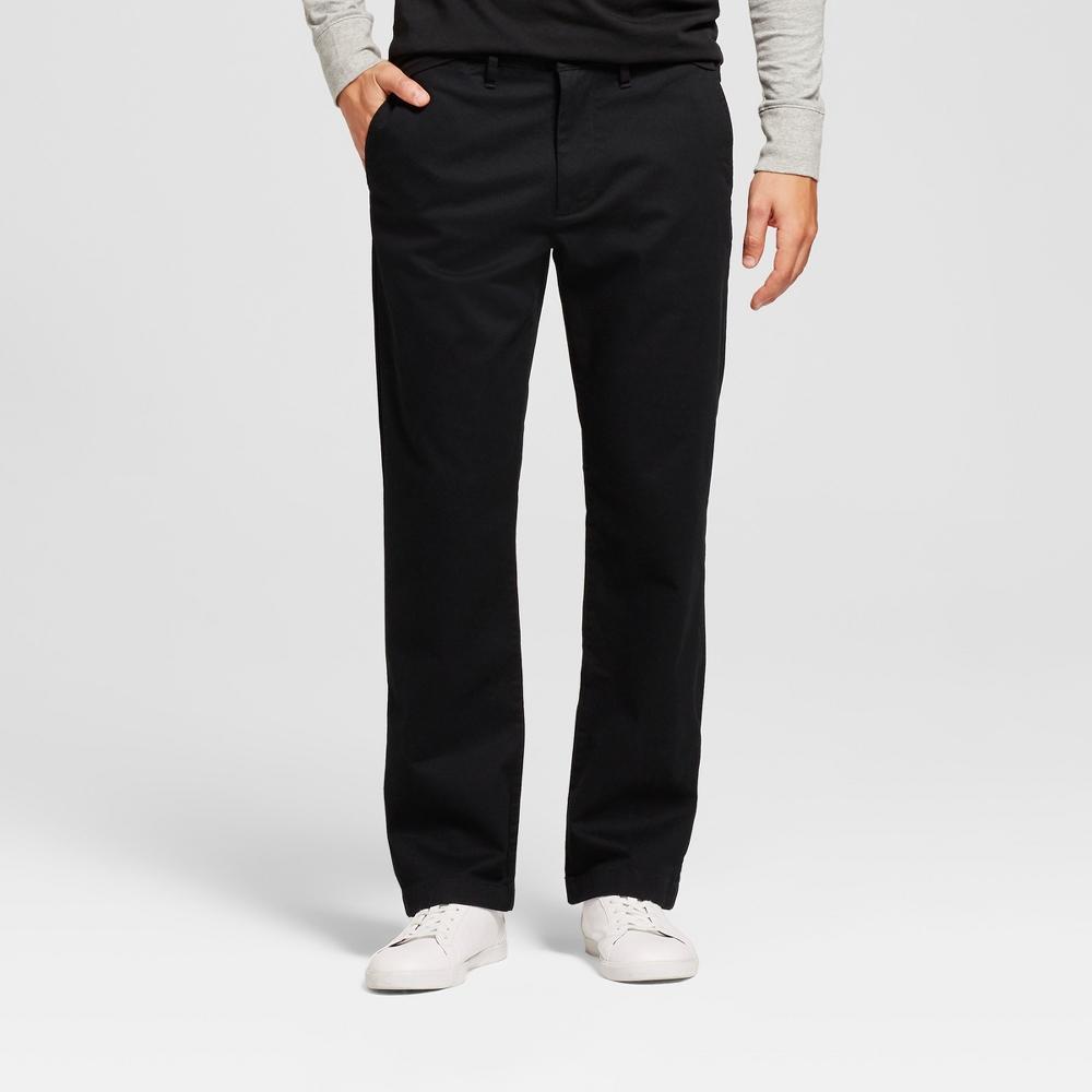 Mens Every Wear Straight Fit Chino Pants - Goodfellow & Co Black 36x30 Product Image