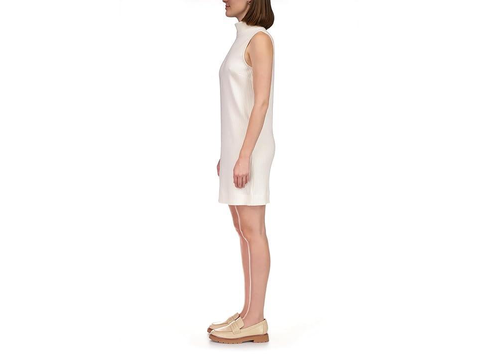 Sanctuary Mock Neck Shift Dress (Milk) Women's Clothing Product Image