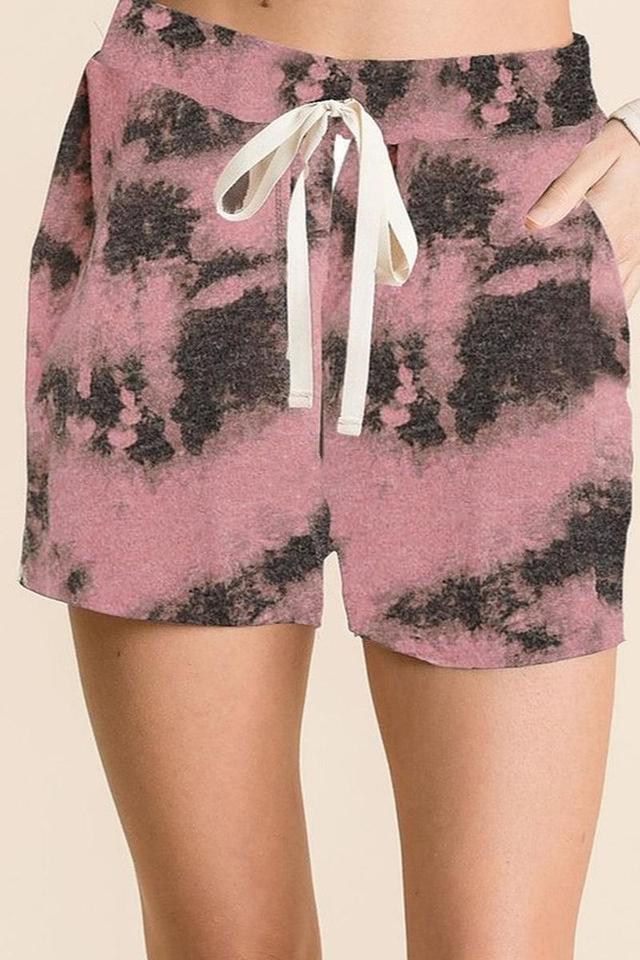 Tie Dye Print Shorts Product Image