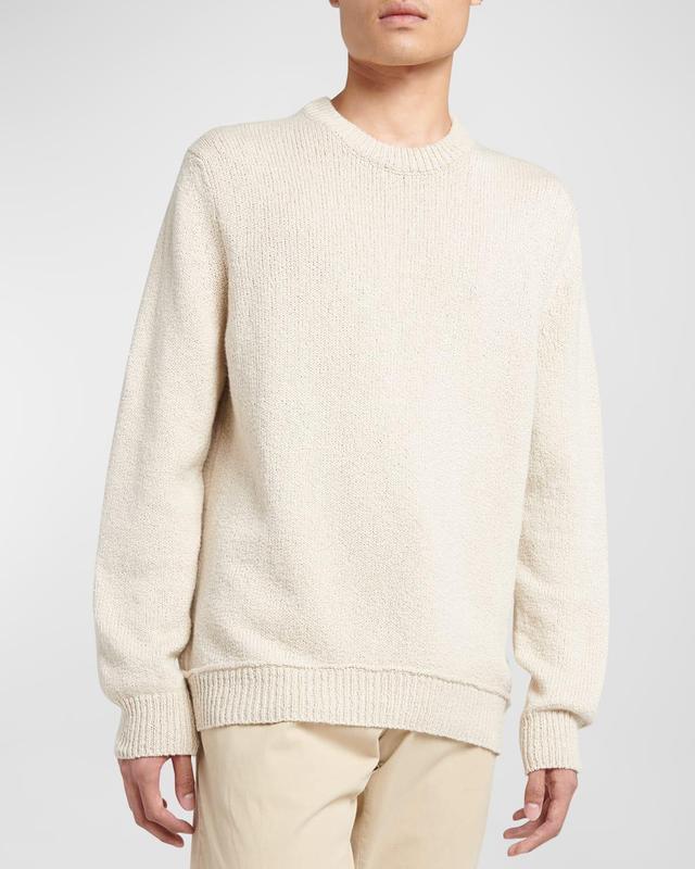 Mens Cotton-Silk Crewneck Sweater Product Image