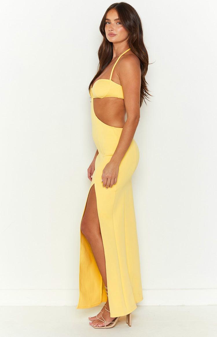 Fields of Gold Yellow Maxi Dress Product Image