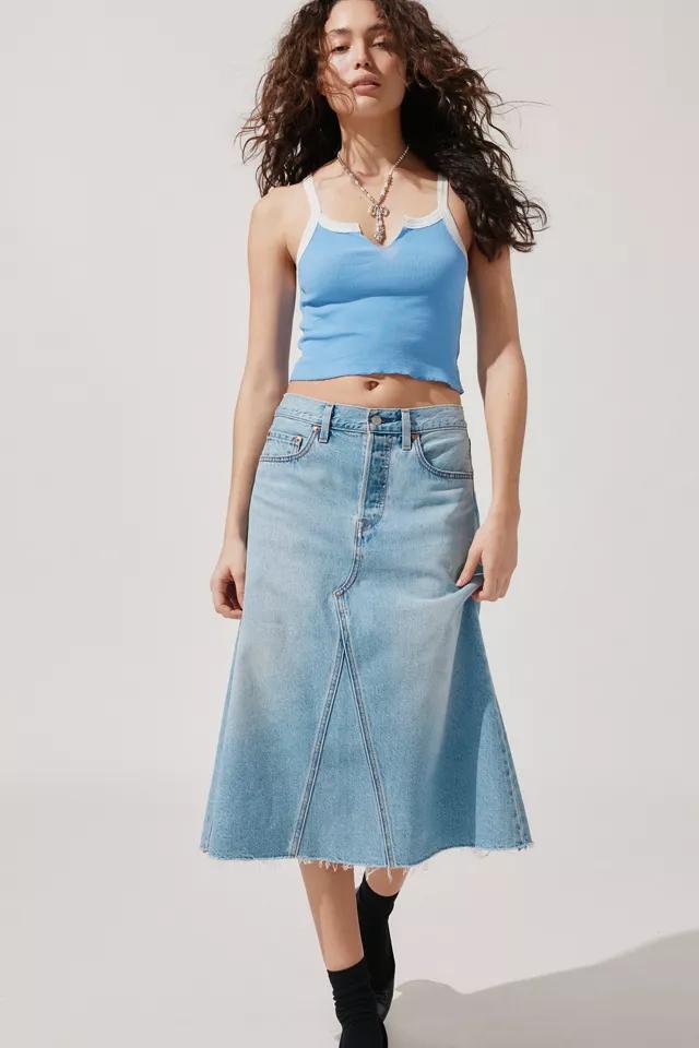 Levi's® Deconstructed High Rise A-Line Midi Skirt Product Image