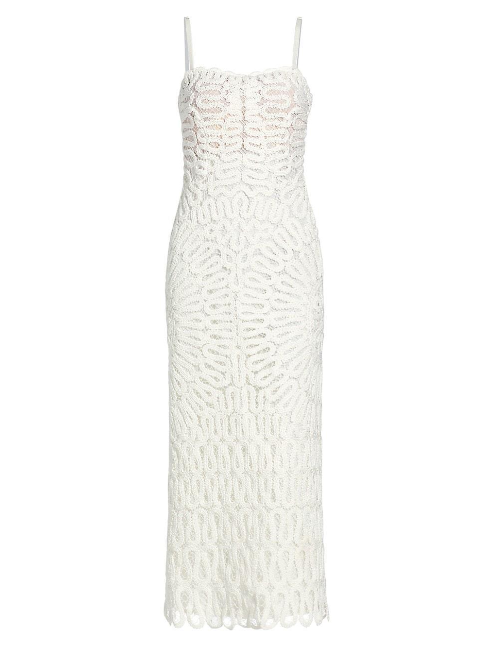 Womens Elise Crocheted Midi-Dress Product Image