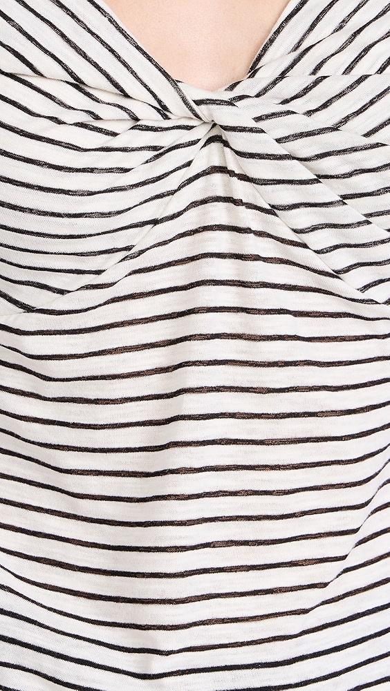 Joe's Jeans The Ava Stripe Twist V Neck Top | Shopbop Product Image