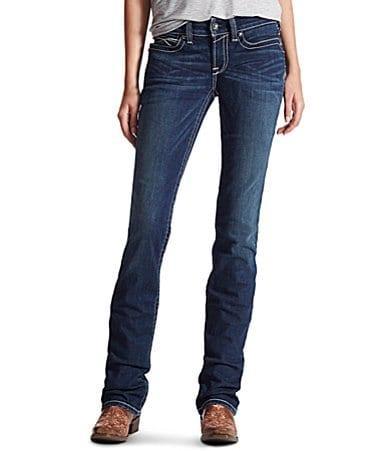 Ariat Icon Mid Rise 5-Pocket Stretch Straight Leg Jeans Product Image