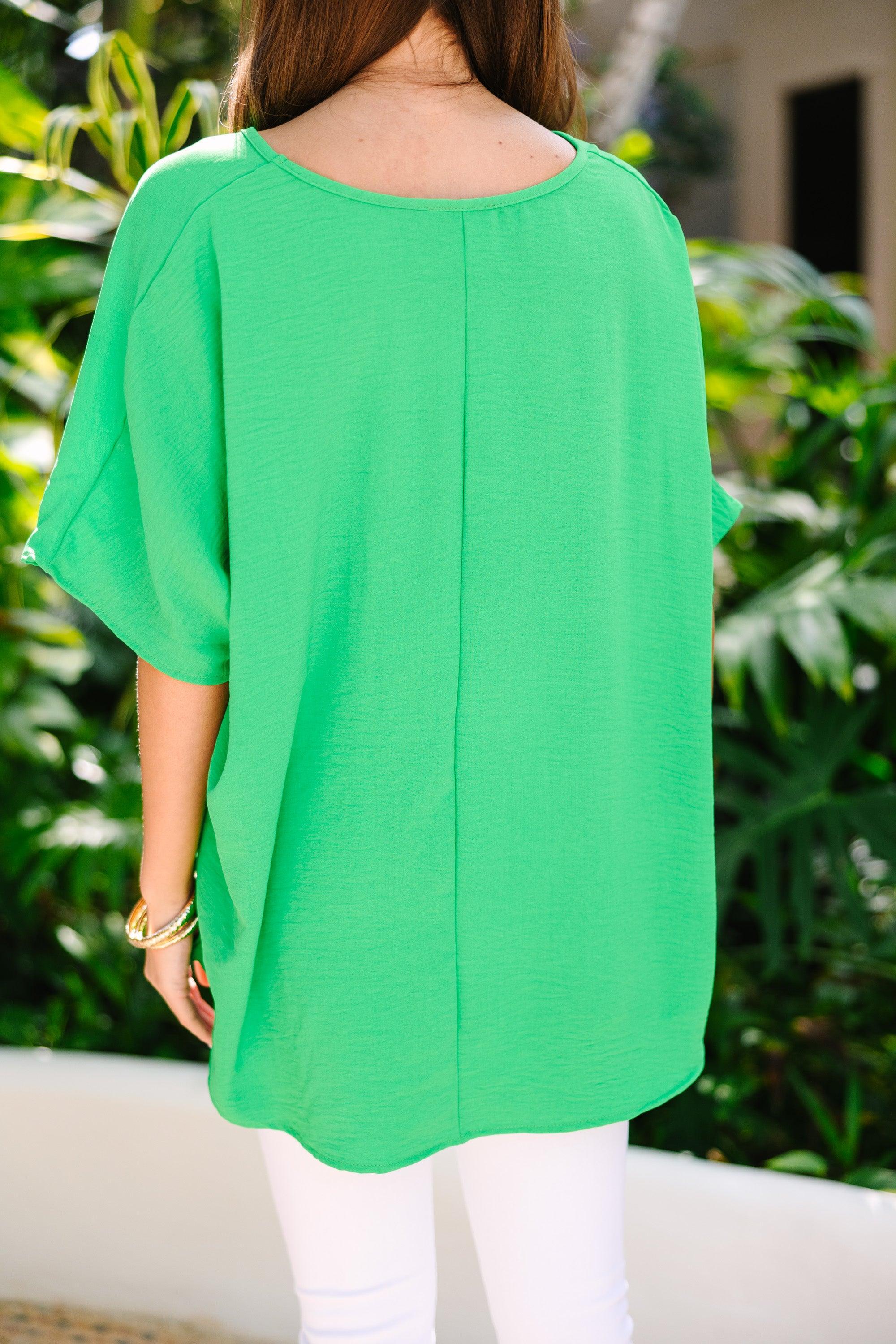 Couldn't Be Better Bright Kelly Green Top Female Product Image