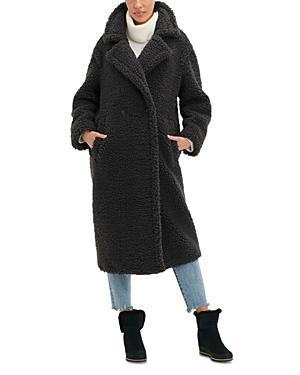 UGG Gertrude Long Teddy Double Breasted Notch Lapel Coat Product Image