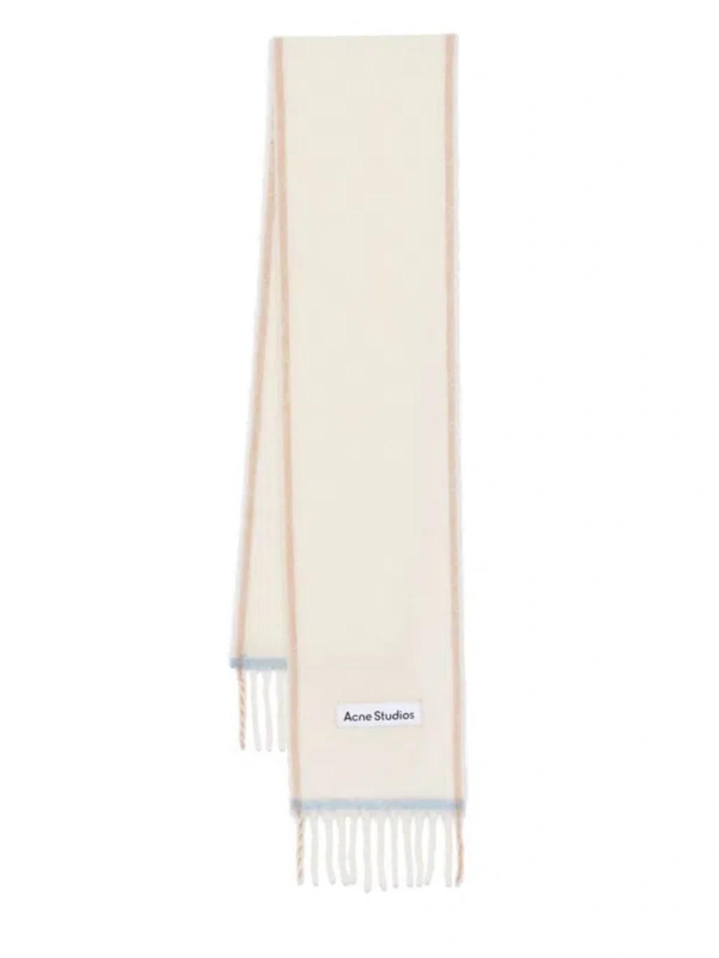 Fringed Scarf In White Product Image