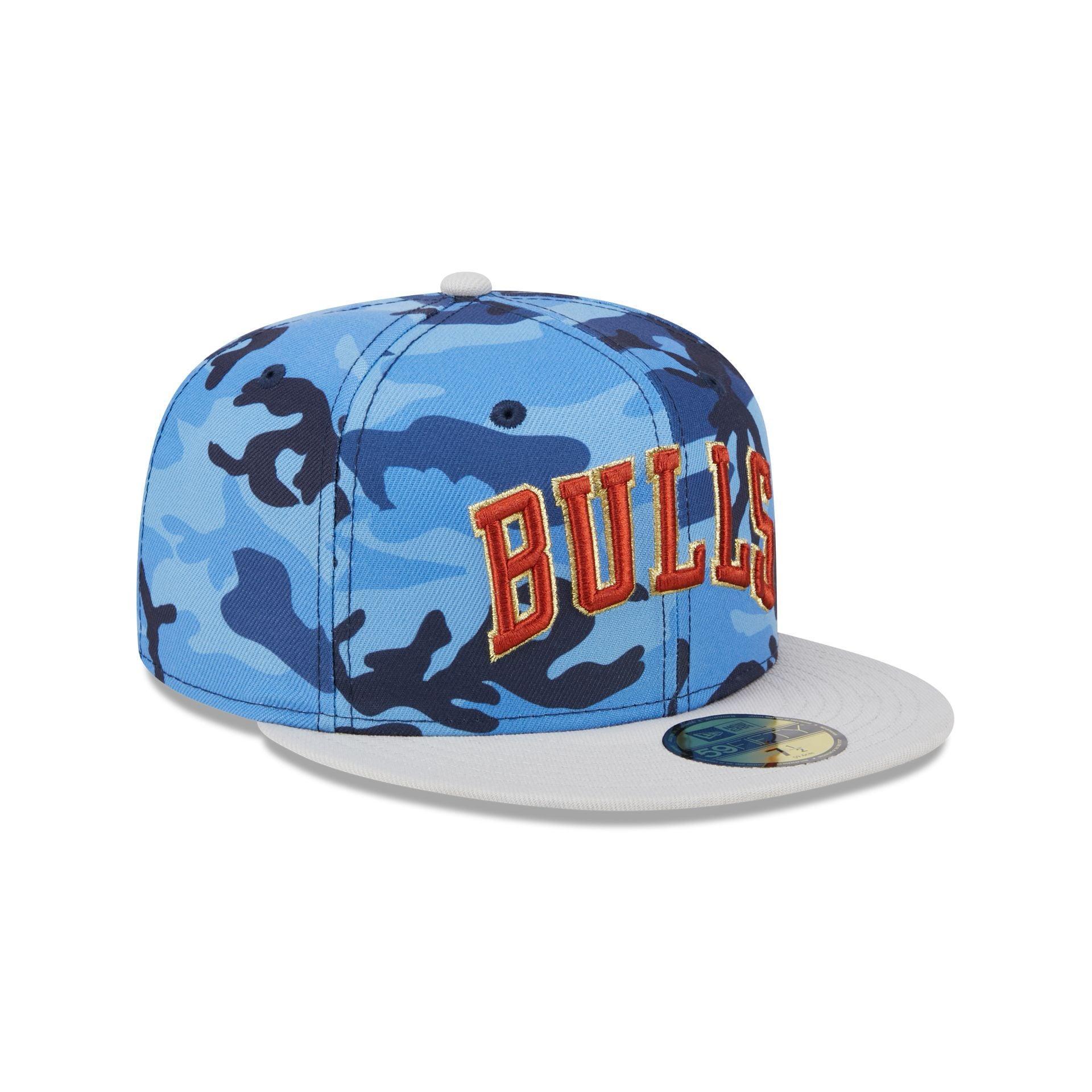 Chicago Bulls Blue Camo 59FIFTY Fitted Hat Male Product Image