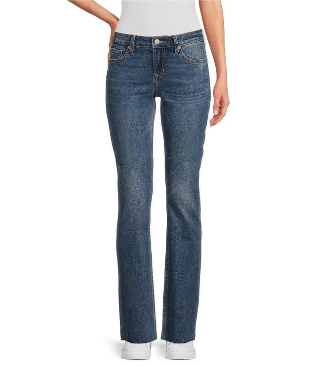 Dear John Playback Low-Mid Rise Straight Leg Cut-Off Hemline Jean Product Image